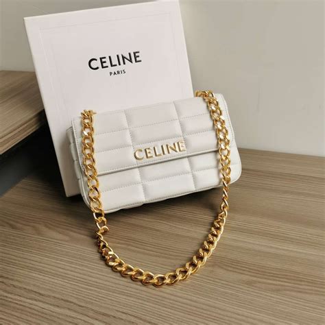 matelassé monochrome celine bag